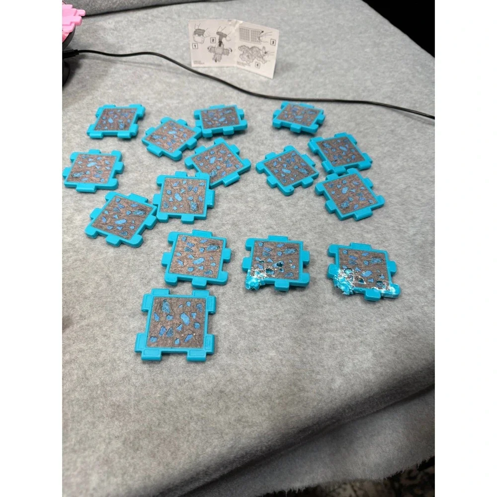 Minecraft McDonald's 2025 Happy Meal Toys Build Tiles Figures Lot‎ Set 63 Pieces